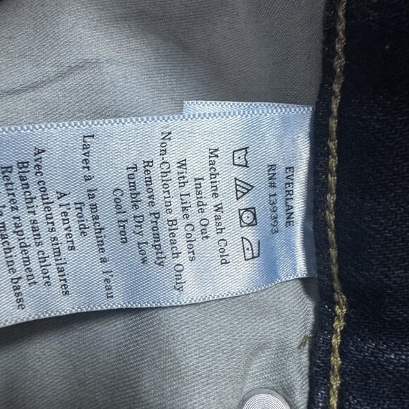 Everlane Jeans The Way High Sailor Jeans Blue Pockets Women’s Size 26 - Picture 12 of 13